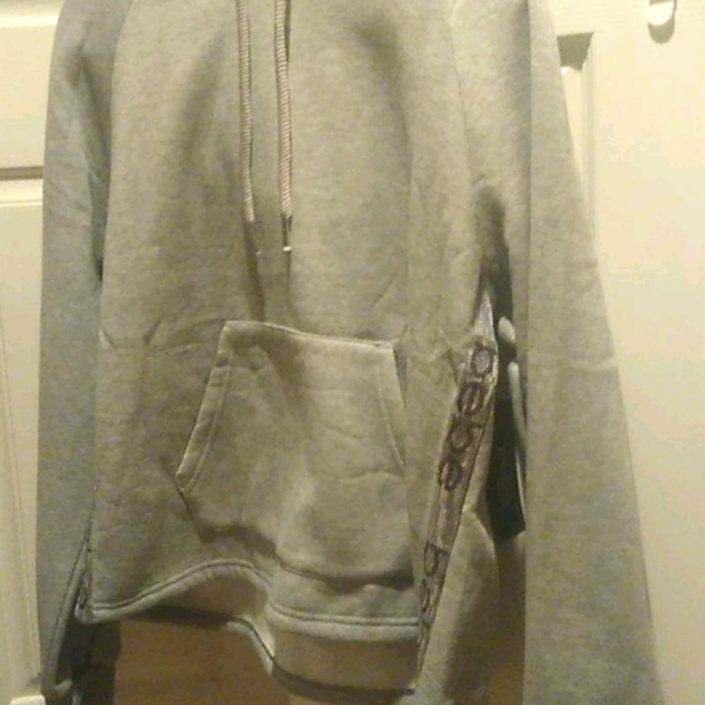 NWT Bebe Sport Heather Grey Hoodie - Picture 5 of 10